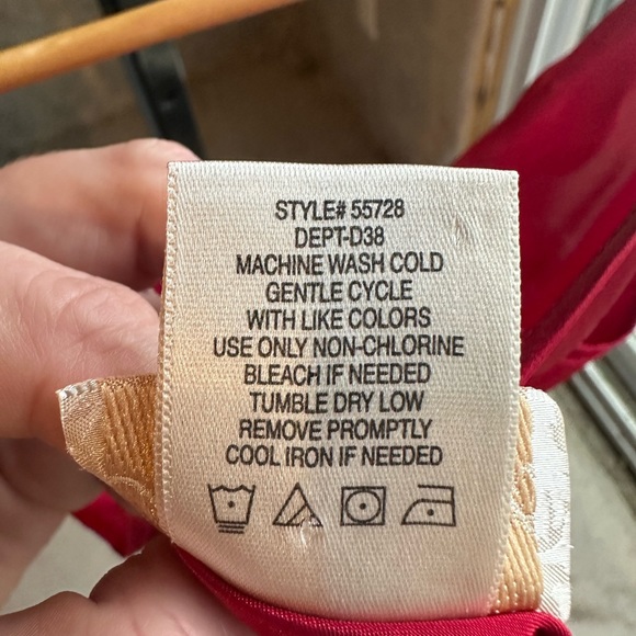 Inner Most Vintage 80’s Sears Satin Red Mini Slip Dress - Picture 6 of 6